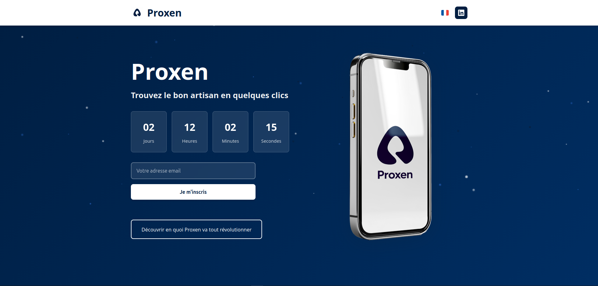 Proxen – Landing Page